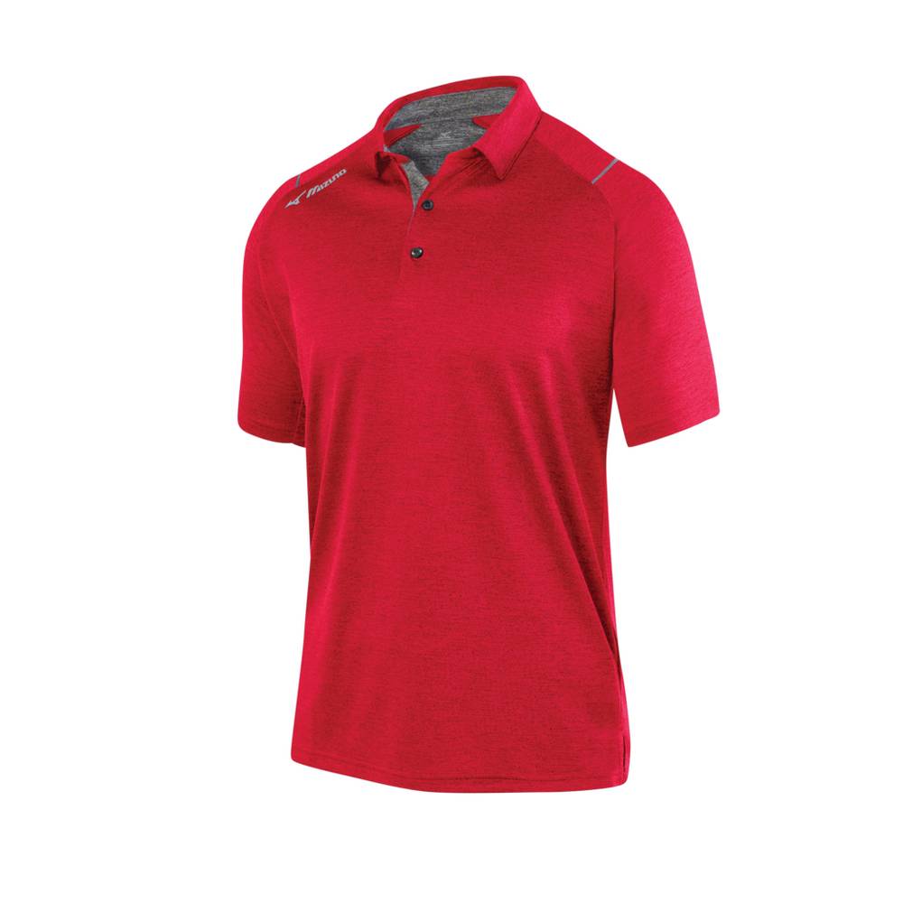 Mens Mizuno Comp Polo Red Philippines (XZFLDK918)